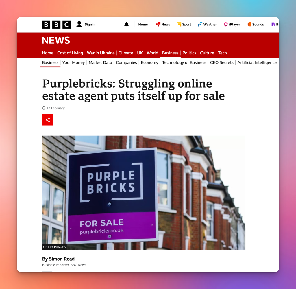bbc reporting on purplebricks